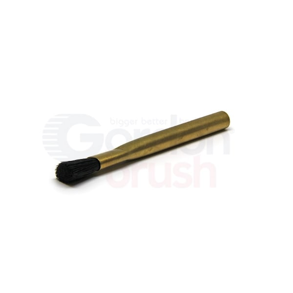 3/4" Trim Nylon Bristle, Applicator Brush, Brass Handle, 12 PK